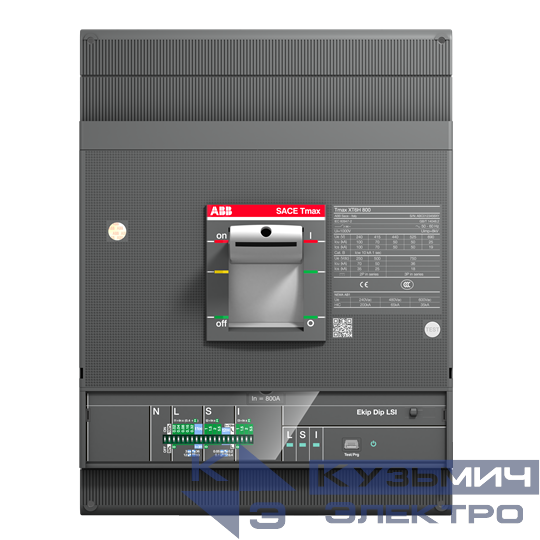 XT6N 800 Ekip Dip LS/I In=800 3p F F Выключатель автоматический 1SDA100719R1