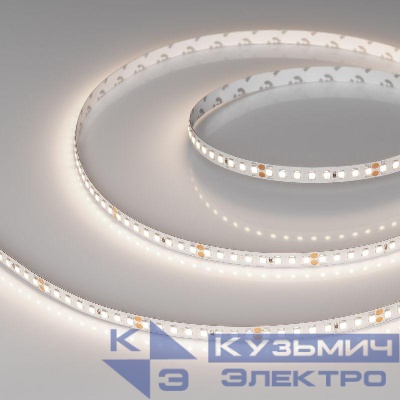 Лента светодиодная RT-A160-8mm 24V Day 4000К 12Вт/м IP20 2835 высок. эффект. 150лм/Вт (уп.5м) Arlight 024537(2)