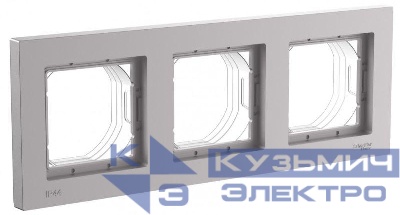 Рамка 3-м AtlasDesign Aqua IP44 алюм. SE ATN440303