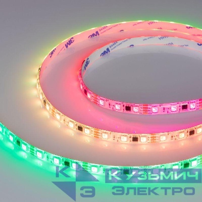 Лента светодиодная SPI-SE-B60-10mm 12V RGB-PX3-BPT 12Вт/м IP65 5060 герметичная бегущий огонь (уп.5м) Arlight 039597
