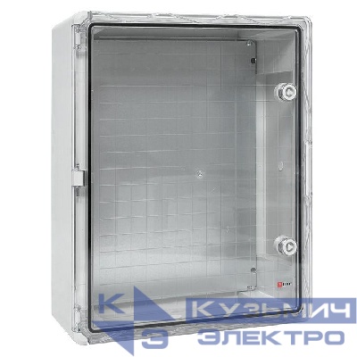 Бокс пластиковый с монтажной платой 500х400х180 IP65 прозр. дверь PROxima EKF PBT65MP006