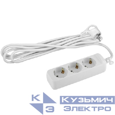Удлинитель 3х7м с заземл. 10А IP20 UX-3e-7m ПВС 3х0.75 Эра Б0038577