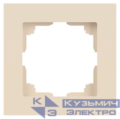 Рамка 1-м СП Accent 6-501-02 сл. кость Intro Б0063736