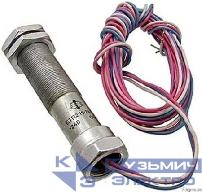 Переключатель бесконтактный торцевой БТП-211 24В пост. замыкание У3 (длина проводов 2м) A8013-80086593