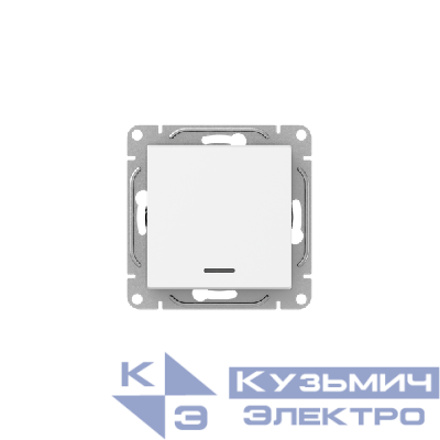 Выключатель 1-кл. СП Эпика с подсветкой механизм бел. EKF UP1-SWW-14