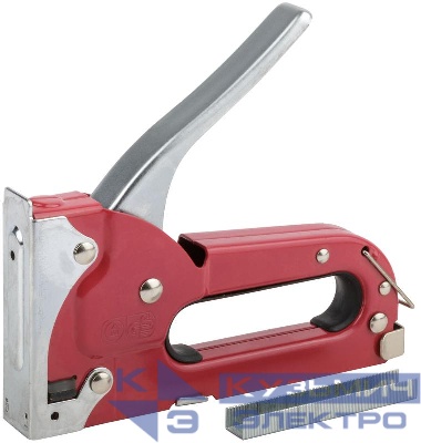 Степлер для узких скоб "тип 53" 4-8мм корпус метал. КУРС 32084
