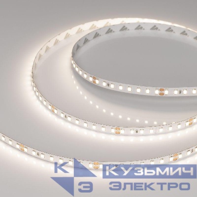 Лента светодиодная RT-A128-8mm 24V Day 4000К 9.6Вт/м IP20 2835 высок. эффект. 150лм/Вт (уп.5м) Arlight 036211