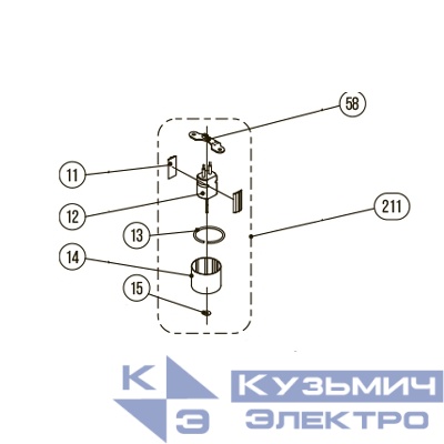 Запчасть №211 для HGSR. Мотор в сборе