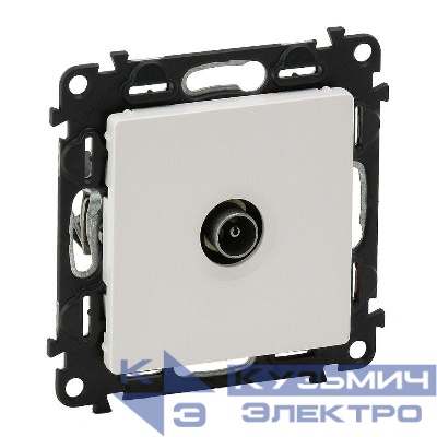 Механизм розетки TV Valena Life оконечная 10дБ 0-862МГц с лицевой панелью бел. Leg 753460