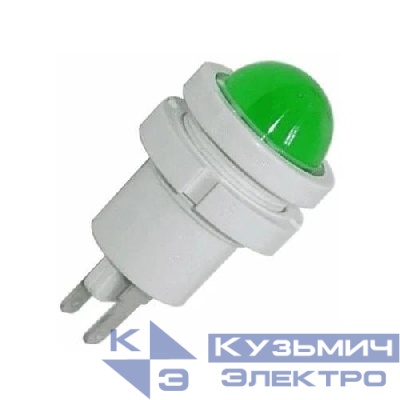 Лампа светодиодная СКЛ-12А-Л-2-220 220В 50Гц/пост. диаметр посадочного отверстия 22мм УХЛ2.1 зел. Реле и Автоматика A8021-78103776