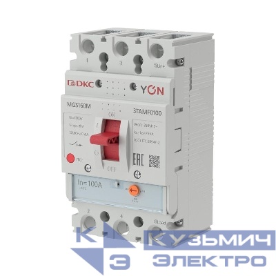 Выключатель автоматический MGS160 3P 80-100A 25kA YON MGS160M-3TAMF0100
