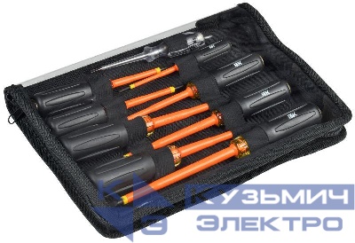 Набор отверток диэлектрических Т3 9шт ARMA2L 5 IEK A2L5-NS30-T3-09