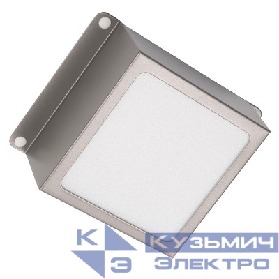 Светильник светодиодный PPL 089/G OPAL 9Вт 3000К IP40 GREY Грильято 100х100мм Домино ДВО JazzWay 5068988