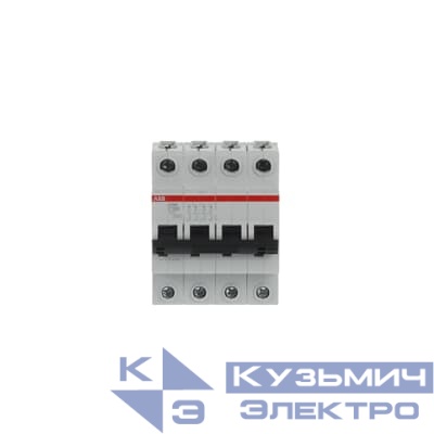 S204 C100  Автоматический выключатель 4-полюсный ABB 2CDS254001R0824
