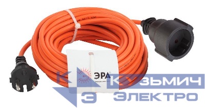 Удлинитель-шнур 1х10м без заземл. 6А IP20 UPx-1-2х0.75-10m ПВС 2х0.75 (бухта) Эра Б0043036