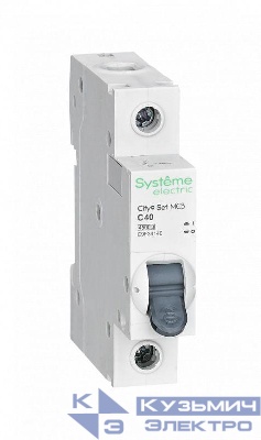 Выключатель автоматический модульный 1п C 40А 4.5кА City9 Set 230В SE C9F34140