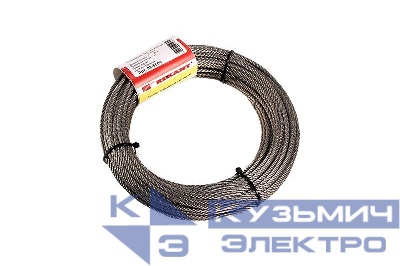 Трос стальной нерж. d4.0мм (20м) REXANT 09-5504