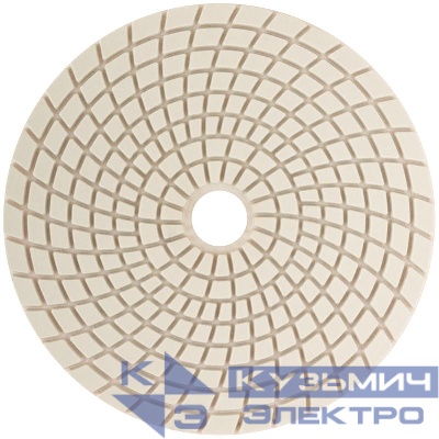 Круг шлифовальный алмазный гибкий АГШК (липучка) влажное шлифование 125мм Р3000 FIT 39887