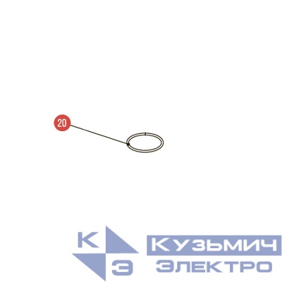 Запчасть №20 для Hybest GSR40A. О-образное уплотнительное кольцо