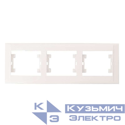 Рамка 3-м Defne горизонт. бел. Makel 42001703