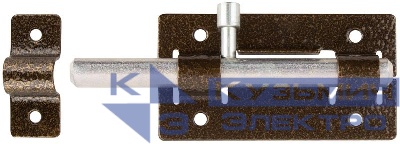 Засов накладной медь 66677