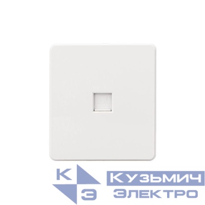 Розетка компьютерная СП ROUND MIELE RJ45 кат.6 перламутр Kranz KR-78-0724-1