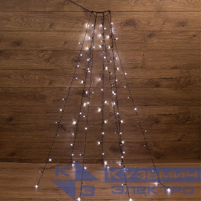 Гирлянда светодиодная елочная с кольцом 7 нитей х1.8м 126LED бел. 6.5Вт IP20 не соединяемая Neon-Night 235-085