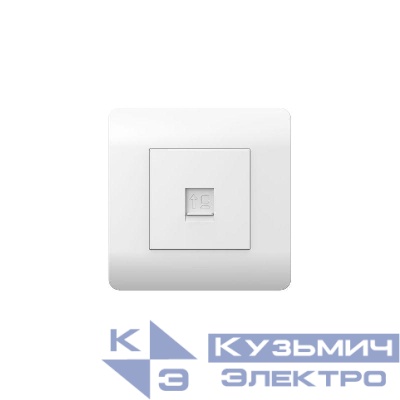 Розетка компьютерная 1-м NEW3-E RJ45 бел. CHINT 431540