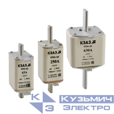 Вставка плавкая ППН 37 250А X0 габарит 2 УХЛ3 КЭАЗ 111318