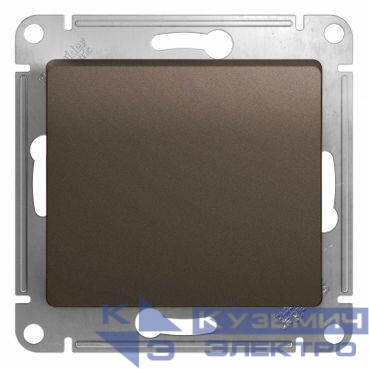 Выключатель 1-кл. СП Glossa 10А IP20 (сх. 1) 10AX механизм шоколад. SE GSL000811