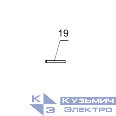 Запчасть №19 для PAG311BWT. Толкатель