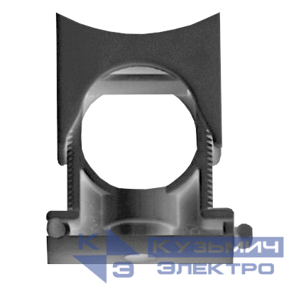 Держатель для труб (клипса) d23-29мм раздвижной с крышкой полиамид черн. DKC PASW2329N