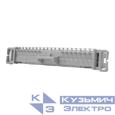 Плинт с размыкаемыми контактами на 10 пар нормальнозамкнутый маркировка 0-9 SUPRLAN 10-0502