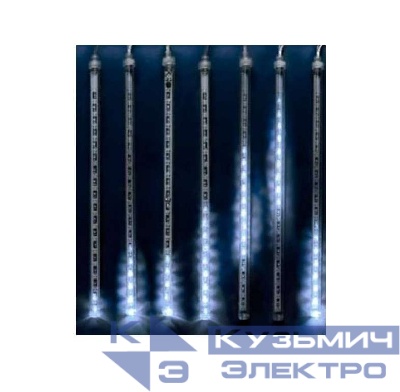 Гирлянда занавес светодиодная "Падающие звезды" ULD-E2403-144/DTK WHITE IP44 METEOR 144 led 2.4х0.3м бел. UNIEL 11119