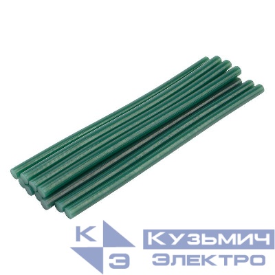Стержень клеевой d11мм L270мм зел. (уп.10шт) Rexant 09-1273