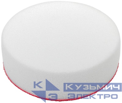 Круг полировальный поролоновый (липучка) твердый поролон профи 125х35мм FIT 39649