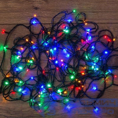 Гирлянда светодиодная универсальная 12м 120LED мультиколор 5Вт IP20 с контроллером Neon-Night 303-105