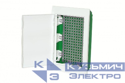 Корпус встраиваемый City9 Box IT 3 ряда 36мод. 2 розетки с бел. дверцей SE EZ9E312P2FIT