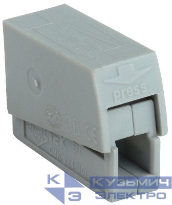 Клемма строительно-монтажная СМК 224-101 (уп.4шт) IEK UKZ50-101-004