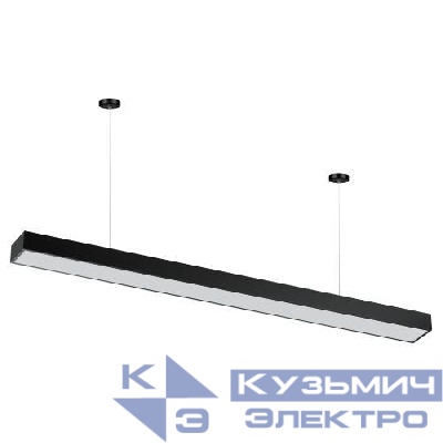 Светильник светодиодный Geometria Block SPO-114-B-40K-036 36Вт 4000К 2800Лм IP40 1200х130х50мм драйвер внутри подвесной черн. Эра Б0058861