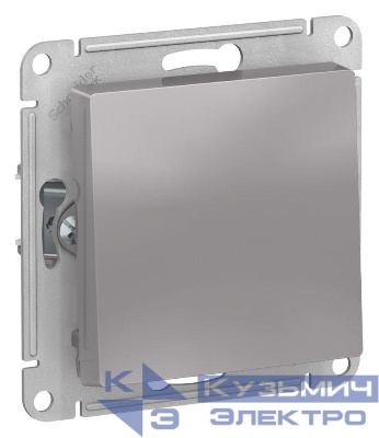 Выключатель 1-кл. AtlasDesign 2-п. 10А мех. алюм. SE ATN000321