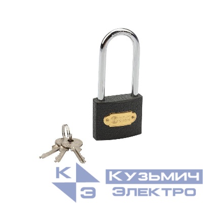 Замок навесной "Чугун" 50мм длин. дужка ЧЕТЫРЕ СЕЗОНА 79-0025