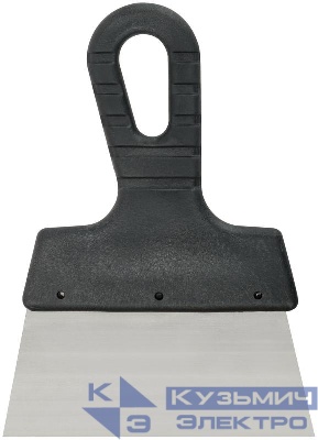 Шпатель лезвие нержавеющая сталь пластиковая ручка 150мм MOS 06565М