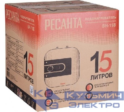 Водонагреватель накопительный ВН-15В Ресанта 74/5/6