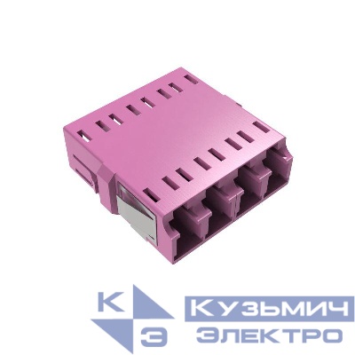 Адаптер LC/UPC-Quad Senior/Senior SC-Duplex footprint OM4 пурпур. DKC RNFA54QLC