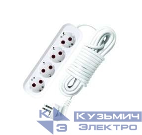 Удлинитель 4х7м с заземл. 10А IP20 У10-555 ПВС 3х1 UNIVersal 555-07