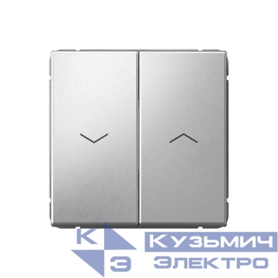 Выключатель для жалюзи 2-кл. ArtGallery 2х (сх. 4) 10А механизм алюм. SE GAL000319