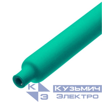 Трубка термоусадочная клеевая ТТК(3:1)-25/8 зел. (уп.10м) КВТ 102435