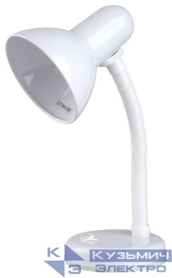 Светильник KD-301 настол. база 230В 60Вт ЛОН E27 бел. Camelion 5753