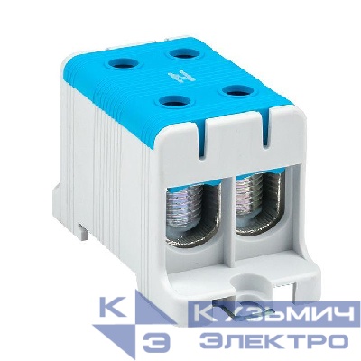 Клемма силовая вводная двойн. КСВ 16-95кв.мм син. EKF plc-kvs2-16-95-blue